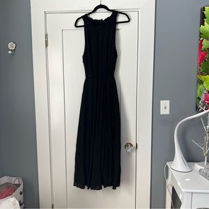 Black tiered maxi dress